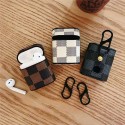 ルイヴィトン Gucci コラボ ブランド 革製 AirPods 3/2/1/pro2ケース レザー製 LV グッチ 紛失防止 カラビナ付き Burberry/バーバリー 人気 エアーポッズプロ2/3収納ケース Airpods 1/2/3世代ケース 保護性 携帯便利 メンズ レディーズ