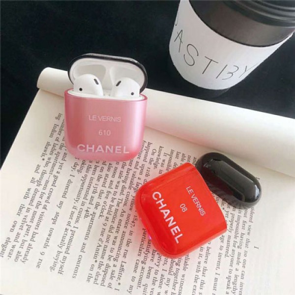 CHANEL シャネル Airpods 3/Pro2/2/1ケース ハイブランド フック付き エアーポッズ 2/1ケース シリコン製 落下防止 小香風 イヤホンケース 紛失防止  耐衝撃 軽量 レディーズ