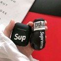 シュプリーム ブランド AirPods 3/2/1/Proケース 紛失防止 SUPREME エアーポッズ1/2/3/プロカバー ボクシング風 シリコンケース 第1/2/3世代 収納便利 保護性 携帯 潮流 軽量 メンズ レディース