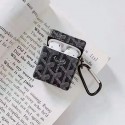 Goyard/ゴヤール ブランド AirPods 1/2/3/proケース 紛失防止 レザー製 カラビナ付き airpods 第1/2/3世代 保護性 エアーポッズ3/プロ収納ケース 人気 携帯便利 メンズ レディーズ