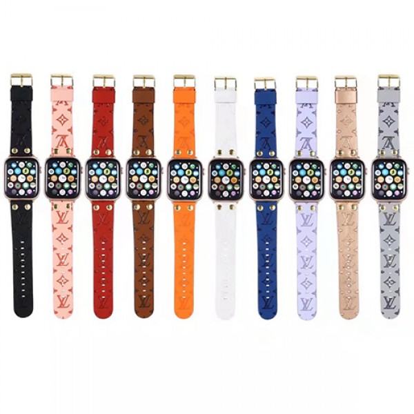 ルイヴィトン ブランド Apple Watch 7/6/5/4/SEバンド LV ストラップ 経典モノグラム アップル ウォッチ 7/6/5/4/SE腕時計ベルト ファッション 芸能人愛用 メンズ レディース