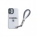 Chanel シャネル iPhone 13 pro/13 pro max/13 miniケース ブランド 韓国風 チェーン付 クリアケース モノグラム ジャケット型 全面保護 シリコン アイフォン13/12/11/x/xs/xr/8/7カバー 黒白 メンズ レディース