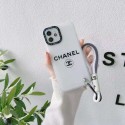 Chanel シャネル iPhone 13 pro/13 pro max/13 miniケース ブランド 韓国風 チェーン付 クリアケース モノグラム ジャケット型 全面保護 シリコン アイフォン13/12/11/x/xs/xr/8/7カバー 黒白 メンズ レディース