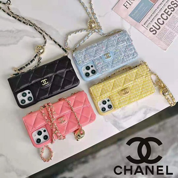 Chanel/シャネル ブランド iphone 14 pro/14 pro max/13 miniケース 韓国風 ジャケット型 レザー 封筒型 カード入れ チェーン付き アイフォン14/13/12/11/x/xr/xs/8/7カバー メンズ レディーズ