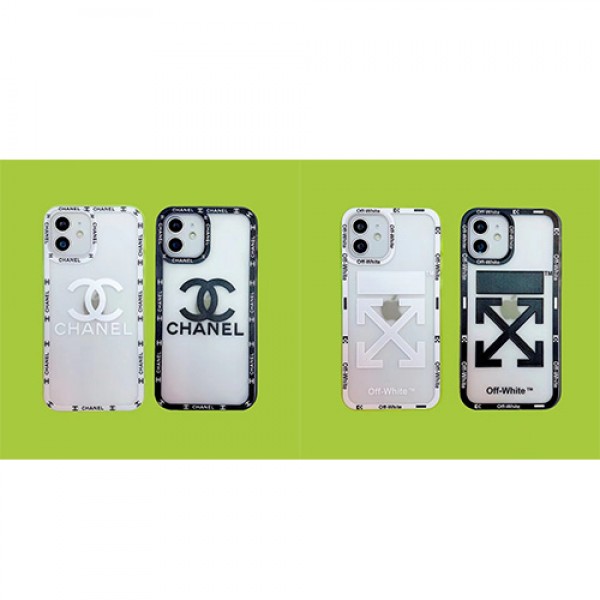 シャネル/chanel ブランド iphone13 pro max/13 mini/13proケース モノグラム オフホワイト/off-white ジャケット型 取り外し クリア マット アイフォン13/13プロマックス/13ミニカバー 黒白色 ファッション メンズ レディース