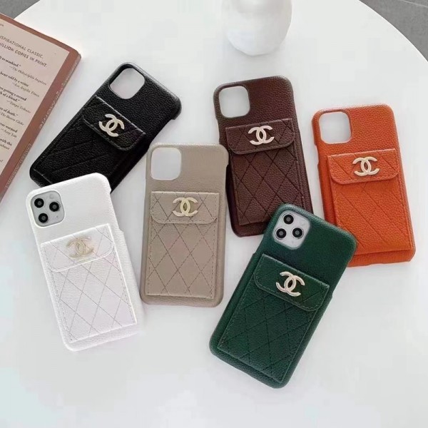 シャネル/CHANEL ブランド iphone 13 mini/13 pro/13 pro maxケース お洒落 カード入れ レザー シンプル ポケット収納 アイフォン13/12/11/x/xr/xs/8/7カバー ファッション メンズ レディーズ