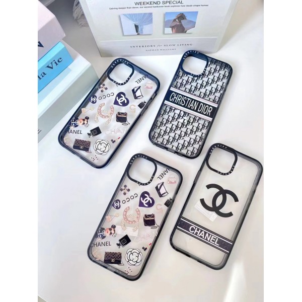 Chanel/Dior ブランド ディオール/シャネル iphone 14/14 pro/14 pro maxケース インスタ風 クリアケース モノグラム アイフォン14/13/12/11カバー 激安 ファッション メンズ レディーズ