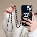 Chanel ブランド iphone14/14 pro/14 pro maxケース シャネル カード収納 ストラップ付き レザー モノグラム 斜め掛けバッグ型 アイフォン14/13/12/11カバー 女性向け 大人気 メンズ レディーズ