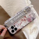 Chanel シャネル ブランド iPhone14/14 Pro/14 Pro Maxケース  オシャレ 花柄 ハンドバンド付 リング付き ジャケット型 モノグラム スタンド機能 激安 アイフォン14/13/12/11カバー 大人気 メンズ レディース