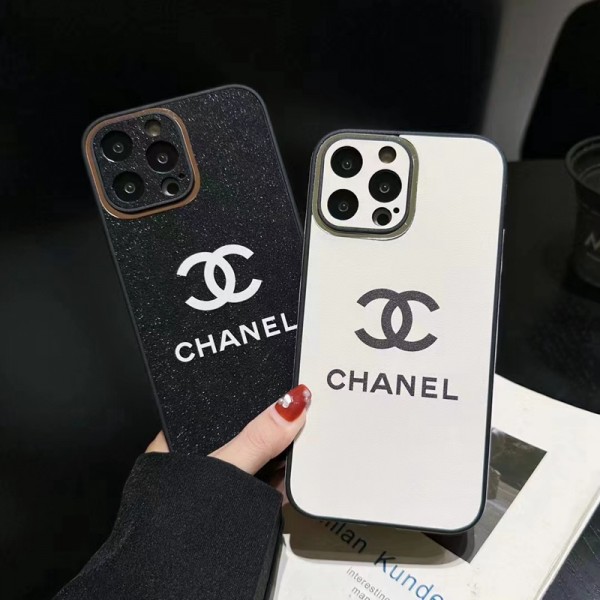 chanel シャネル ブランド iphone 14/14 pro/14 pro maxケース きらきら モノグラム ジャケット型 アイフォン14/14プロ/14プロマックス/13/12/11カバー 黒白色 ファッション メンズ レディース