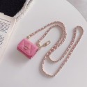 Chanel/シャネル ブランド Airpods Pro 2/3/Pro/2/1ケース かわいい レザー バッグ風 カラビナ 紛失防止 ストラップ付き 保護性 潮流 エアーポッズプロ2/3/2/1収納ケース 軽量携帯 便利 メンズ レディース