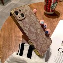 COACH ブランド Iphone 14/14 pro/14 pro max/14 plusケース インスタ風 コーチ モノグラム ジャケット型 きらきら アイフォン14/13/12/11/x/xs/xr/8/7カバー 大人気 メンズ レディース