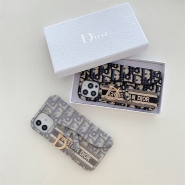 DIOR/ディオール ブランド iphone14/14 pro/13 mini/14 pro maxケース ins風 バッグ ハンドバンド付き かわいい カード入れ メンズ レディーズ