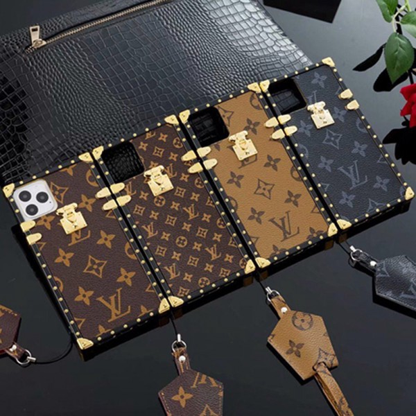 LV/ルイヴィトン ブランド iphone14/14 pro/14 promax/13 miniケース お洒落 トランク型 レザー製 モノグラム アイフォン14/13/12/12 pro/12 mini/12 pro maxカバー 人気ストランプ付き ファッション おまけつきiphone11/SE2/X/XS/XR/8/7スマホケース 芸能人愛用 メンズ レディーズ