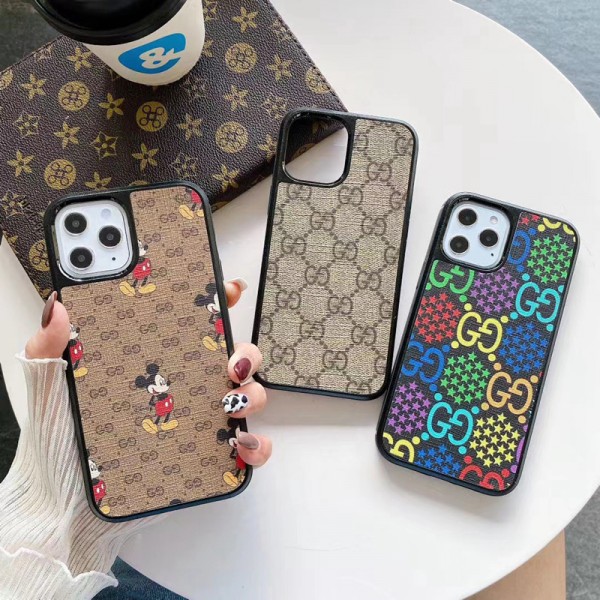 GUCCI グッチ ブランド iphone1514/14 pro/14 pro max/14 max/13 miniケース 可愛い ディズニー ジャケット型 レザー ミッキー柄 モノグラム アイフォン14/13/12/12 pro/12 mini/12 pro maxカバー 人気 カラー ファッション iphone11/SE2/X/XS/XR/8/7スマホケース 芸能人愛用 メンズ レディーズ