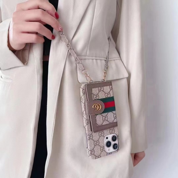 LV/Gucci ブランド iphone 14/14 pro/14 pro max/14 plusケース オシャレ グッチ/ルイヴィトン モノグラム カード チェーン付き 斜めがけ 財布 収納可能 Galaxy A23 5G/S22/S22+/S22 ultraケース 紛失防止 アイフォン14/13/12/11/X/XS/XR/8/7カバー HUAWEI 大人気 メンズ レディース