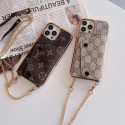 LV/ルイヴィトン ブランド iphone 14/14 pro/14 pro maxケース インスタ風 Gucci/グッチ 斜め掛け ショルダーバング 財布型 ストラップ付き レザー製 収納可能 アイフォン14/13/12/11カバー 芸能人愛用 メンズ レディース