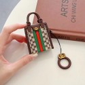GUCCI グッチ ブランド airpods pro 2/3/pro/2/1ケース かわいい バッグ風 ストラップ付き モノグラム 紛失防止 リング 第1/2/3世代 保護 シリコン製 潮流 エアーポッズ3/プロ2ケース 収納 軽量 便利 メンズ レディーズ
