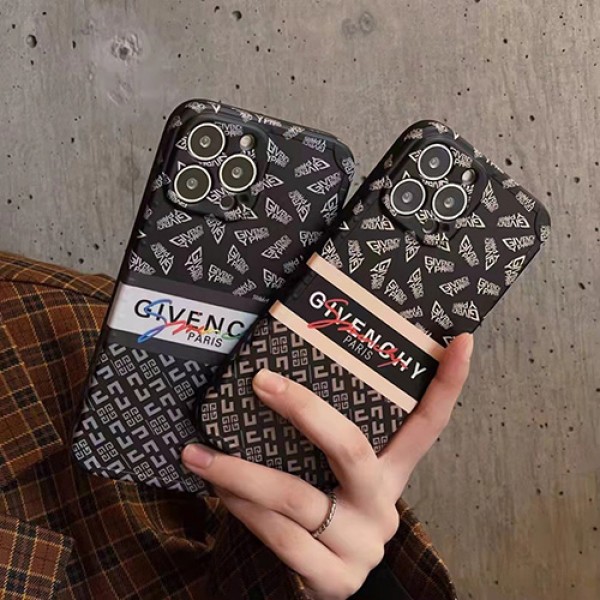 GIVENCHY/ジバンシィ ブランド iphone se 第3世代/13/13 pro/13 pro maxケース 安い モノグラム ジャケット型 黒白 アイフォン13/12/11/X/XS/XR/8/7カバー ファッション メンズ レディーズ