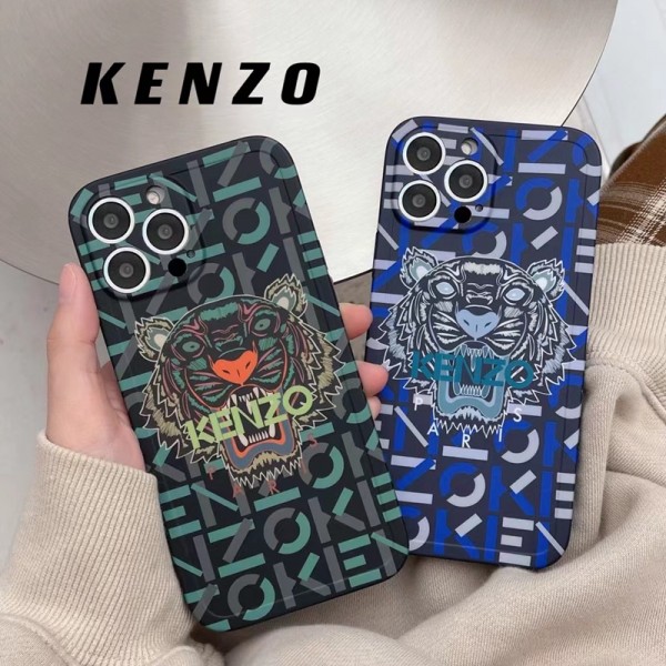 Kenzo ハイブランド iphone 14/14 pro/14 pro max/14 plusケース 激安 ケンゾー 虎頭柄 モノグラム カラー ジャケット型 アイフォン14/13/12/11/x/xs/xr/8/7カバー 大人気 メンズ レディーズ