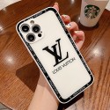 LV ブランド iPhone 13 mini/13 pro/13 pro maxケース 鏡面ガラス型 韓国風 ルイヴィトン ジャケット型 黒白色 アイフォン13/12/11/x/xr/xs/8/7カバー モノグラム 耐衝撃 ファッション メンズ レディース