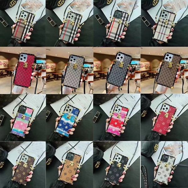 GUCCI グッチ ブランド  iphone13/13 pro/13 pro max/13 miniケース 大人気  トランク LV ルイヴィトン チェーン付き Burberry バーバリー アイフォン13/12/11/x/xr/xs/8/7ケース ファッション メンズ レディーズ