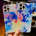 LV ブランド iphone 13/13 pro/13 mini/13 pro maxケース オシャレ ジャケット型 ルイヴィトン 水彩風 モノグラム アイフォン13/12/12 pro/12 pro maxカバー  ファッション IPHONE X/XS/XR/8/7スマホケース メンズ レディース