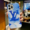 LV ブランド iphone 13/13 pro/13 mini/13 pro maxケース オシャレ ジャケット型 ルイヴィトン 水彩風 モノグラム アイフォン13/12/12 pro/12 pro maxカバー  ファッション IPHONE X/XS/XR/8/7スマホケース メンズ レディース