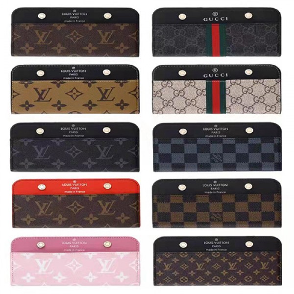 GUCCI LV ブランド iphone 14/14pro/14 pro max/13ケース カード入れ 手帳型 レザー ルイヴィトン グッチ galaxy s23/s23+/s23 ultra リベット付き ビジネス風 アイフォン14/13/12/11ケース ファッション メンズ レディース