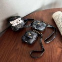 LV ルイヴィトン ブランド Airpods 3/pro2/2/1ケース オシャレ レザー製 バック風 ストラップ付き モノグラム ボタン 紛失防止 第1/2/3世代 保護性 モノグラム 潮流 エアーポッズ プロ2/3/2/1ケース 軽量 収納 便利 メンズ レディーズ 