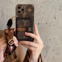 LV ブランド iphone 14/14 pro/14 pro max/14 plusケース ルイヴィトン 激安 レザー バッグ 収納可能 財布型 チェーン付き 紛失防止 アイフォン14/13/12/11/x/xs/xr/8 plus/7 plusカバー メンズ レディース