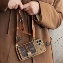 LV ブランド iphone 14/14 pro/14 pro max/14 plusケース ルイヴィトン 激安 レザー バッグ 収納可能 財布型 チェーン付き 紛失防止 アイフォン14/13/12/11/x/xs/xr/8 plus/7 plusカバー メンズ レディース