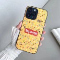 LV ルイヴィトン シュプリーム コラボ ブランド iphone 14/14 pro/14 pro maxケース かわいい Supreme モノグラム 彩色 アイフォン14/13/12/11カバー 激安 メンズ レディーズ