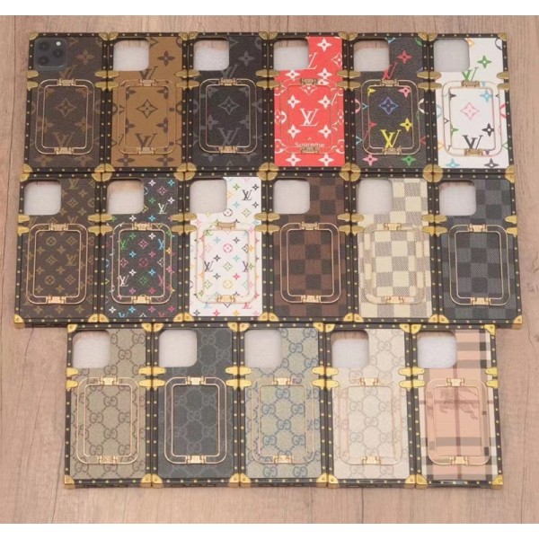 SUPREME/シュプリーム LV/ルイヴィトン コラボ ブランド iphone 14/14 pro/14 pro max/14 plusケース 激安 トランク型 ハンドバンド付き GUCCI/グッチ BURBERRY/バーバリー モノグラム アイフォン14/13/12/11/x/xs/xs max/xr/8+/7+カバー 耐衝撃 ファッション メンズ レディース