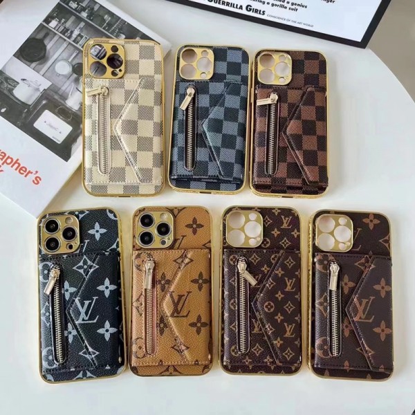 LV/ルイヴィトン ハイブランド iPhone 14/14 Pro/14 Pro Maxケース 韓国風 カード入れ 財布型  ジッパー付き 小銭入れ モノグラム ジャケット型 レザー 激安 アイフォン14/13/12/11カバー 芸能人愛用 大人気 メンズ レディース