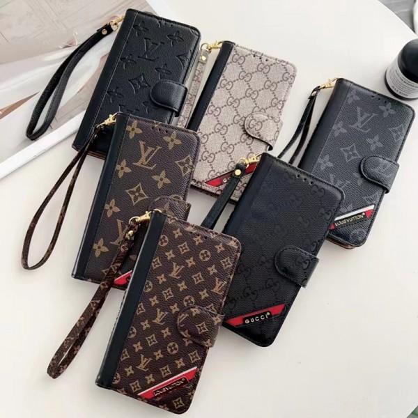 Gucci グッチ LV ルイヴィトン ハイブランド iphone 14 pro max/14 pro/14 plus/14ケース カード入れ 手帳型 レザー チェーン付きモノグラム スマホケース セレブ愛用 全機種対応 ギャラクシーS23/S23プラス/S23ウルトラ カバー 激安 大人気 メンズ レディース