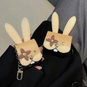 LV ルイヴィトン ブランド Airpods pro2/3/pro/2/1ケース かわいい レザー製 ウサギ柄 バック型 カラビナ付き 兎 モノグラム 紛失防止 エアーポッズ3/プロ2/2/1ケース 保護性 ファッション メンズ レディーズ