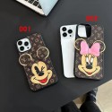 LV ブランド iPhone 14/14 Pro/14 Pro Maxケース オシャレ ルイヴィトン カード入れ ディズニー ミッキーマウス柄 レザー ミニーマウス モノグラム ジャケット 激安 アイフォン14/14プロ/14プロマックス/13/12/11カバー ファッション メンズ レディース