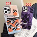 Off-White/オフホワイト ハイブランド iPhone 14/14 Pro/14 Pro maxケース インスタ風 矢印柄 クリア ジャケット型 激安 アイフォン14/13/12/11カバー 芸能人愛用 メンズ レディース