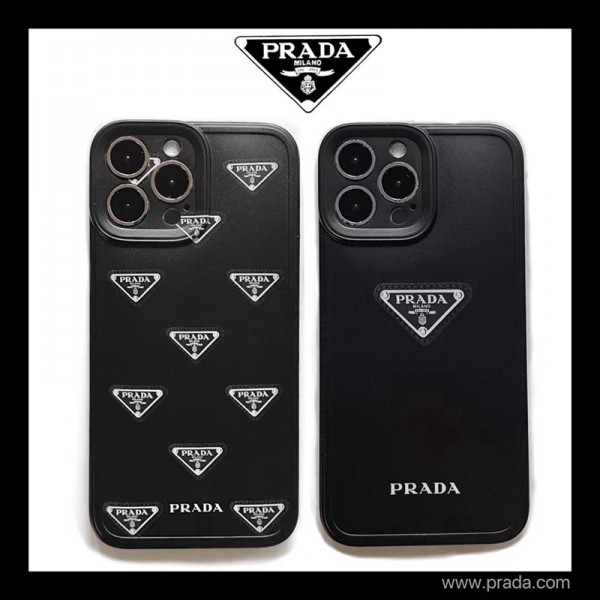 Prada ハイブランド iphone 13/13 pro/13 pro maxケース インスタ風 プラダ ビジネス モノグラム アイフォン13/12/11/x/xs/xr/8/7カバー 大人気 メンズ レディース