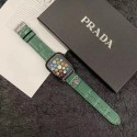 Prada プラダ ブランド アップルウォッチ8/SE2/Ultra/7バンド かわいい レザー製 クロコダイル革 モノグラム 多色 Apple Watch 8/se2/ultra/7/6/se/5/4/3/2ベルト 腕時計 ストラップ ファッション メンズ レディーズ