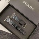 Prada プラダ ブランド アップルウォッチ8/SE2/Ultra/7バンド かわいい レザー製 クロコダイル革 モノグラム 多色 Apple Watch 8/se2/ultra/7/6/se/5/4/3/2ベルト 腕時計 ストラップ ファッション メンズ レディーズ