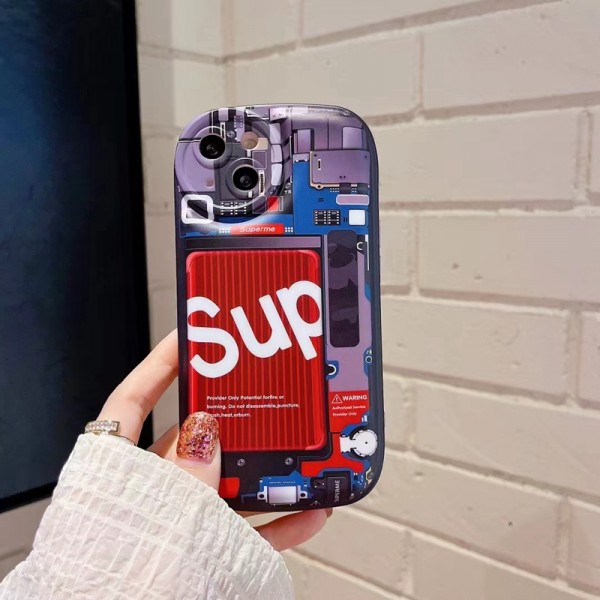 SUPREME/OFF-WHITE ブランド iphone 13/13 pro/13 pro maxケース シュプリーム/オフホワイト 楕円 スーツケース柄 ジャケット型 モノグラム 大人気 メンズ レディーズ