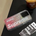 SUPREME/シュプリーム iphone 14/14 pro/14 pro max/14 plusケース ブランド 韓国風 クリア 流れ きらきら モノグラム ジャケット型 アイフォン14//13/12/11/x/xs/xr/8 plus/7 plusカバー 激安 ファッション メンズ レディーズ