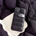 THE NORTH FACE/ザ.ノース.フェイス ブランド iphone 14/14 pro/14 pro max/13ケース インスタ風 レザー製 芸能人愛用 レザー ダウンジャケット風 アイフォン14/14プロマックス/13/12/11/x/xs/xr/8/7カバー 大人気 メンス レデイース