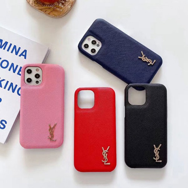 YSL イブサンローラン ブランド iphone 13/13 pro/13 pro max/13 miniケース Yves Saint Laurent レザー シンプル セレブ愛用 激安 大人気 アイフォン13/12/11/x/xs/xr/8/7カバー ファッション メンズ レディース