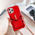 YSL ブランド iPhone 14/14 Pro/14 Pro Max/14 Plus/13 Miniケース 芸能人 イブ.サン.ローラン レザー製 ストランプ付き バッグ ジャケット型 カード収納 アイフォン14/13/12/x/xs/xr/se2カバー 大人気 メンズ レディース