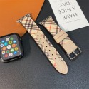 Burberry バーバリーブランド Apple Watch 11 10 9 ultra3 se3バンド 華奢革 交換バンド高級感 Apple Watch10 11 9 8 7 se3 se2/6/5/4/3/2/1ベルト 軽量 フィット 通気性ハイブランドアップルウォッチ12 11 10 ULTRA3 9 8/se2革ベルト 耐久性Apple Watch 11 10 ultra3/9 ultra/8/7/6ブランドベルト 流行り