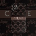 CELINE ブランドiphone 13pro/13mini/13pro maxケース モノグラム ジャケット型 激安 大人っぽい シリコン製 セリーヌ アイフォン13/13プロ/12 pro/12 mini/12 pro maxカバー  黒白 シンプル iphone12/11/SE2/X/XS/XR/8/7ケース 四角保護 芸能人愛用 メンズ レディーズ