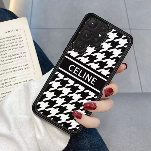 Celine セリーヌ ハイブランド galaxy s23/s23 plus/s23 ultraケース インスタ風 モノグラム 黒白色 ジャケット型 激安 iphone14/14 pro/14 pro max/14 plusケース 芸能人愛用 ギャラクシーS23/S23プラス/S23ウルトラ/note20/s22/s21/s20カバー ファッション メンズ レディース